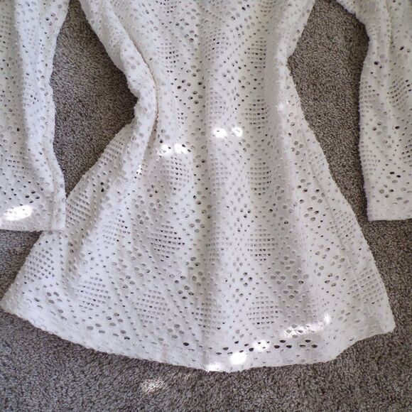 Haute Hippie pop over white mini dress L - Picture 3 of 7